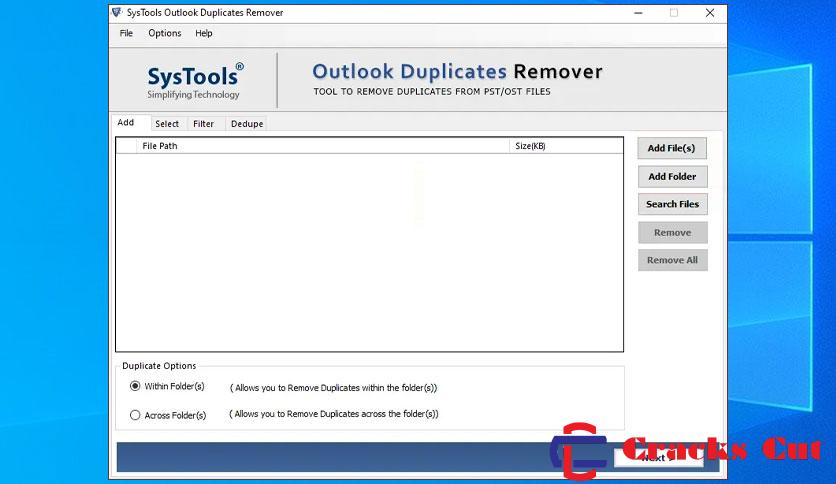 SysTools Outlook Duplicates Remover Crack