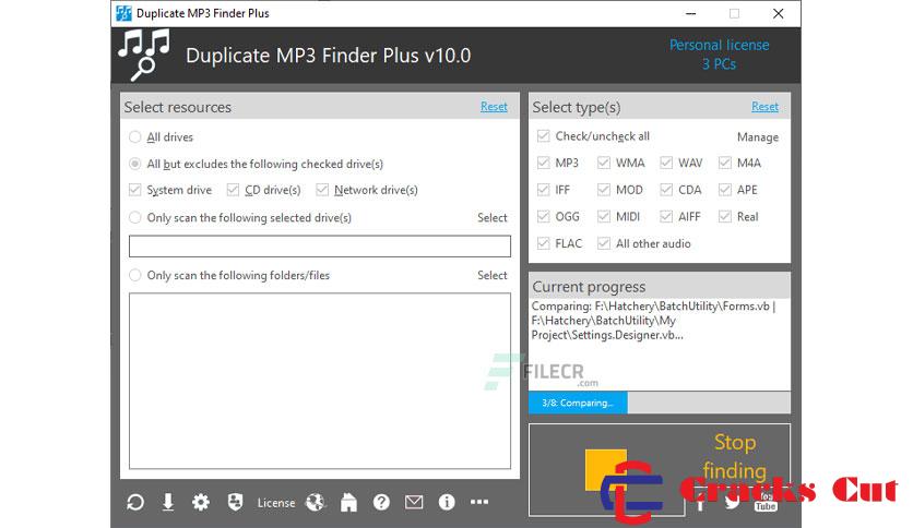 TriSun Duplicate MP3 Finder Plus Crack