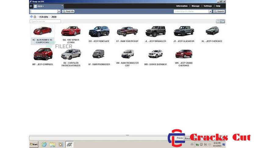 Chrysler FCA EPC5 International With Crack